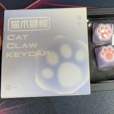XVX Cat Paw Purple Artisan Keycaps ABS PBT Silicone Keycap