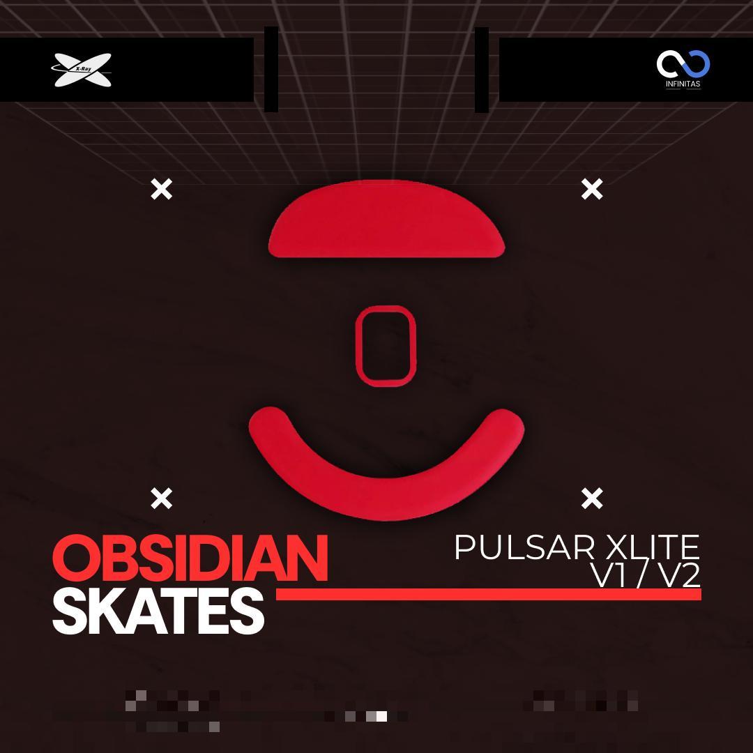 XRaypad Obsidian Pulsar Xlite Series PTFE Mouse Feet / Mouse Skate for Glass pad (Control)