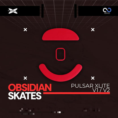 XRaypad Obsidian Pulsar Xlite Series PTFE Mouse Feet / Mouse Skate for Glass pad (Control)