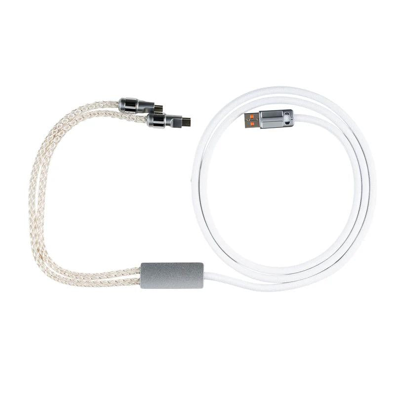 Wraith Dual Output Braided Cable 8k USB Type A to C Mechanical Keyboard / Mouse Kabel Wire