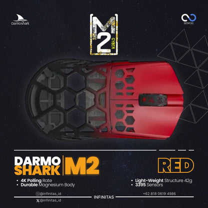 Darmoshark M2 / M-2 8k Daero Wireless Ultra Light Ambi Magnesium Gaming Mouse