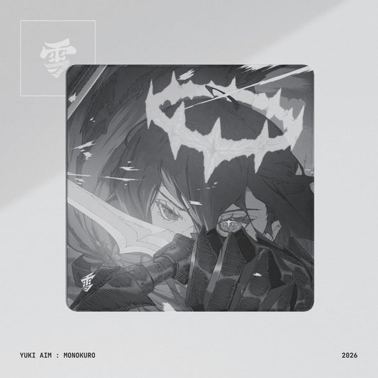 Yuki Aim Monokuro Cloth Limited Edition Poron Base Gaming Mousepad (hybrid-Control)