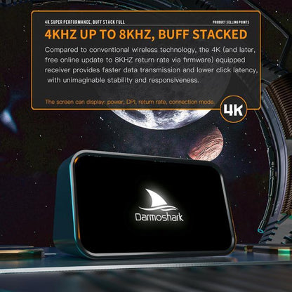 Darmoshark M2 / M-2 8k Daero Wireless Ultra Light Ambi Magnesium Gaming Mouse