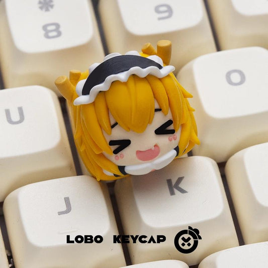 Lobo Tohru Kobayashi's Maid Dragon Anime Theme Artisan Keycaps Resin Keycap