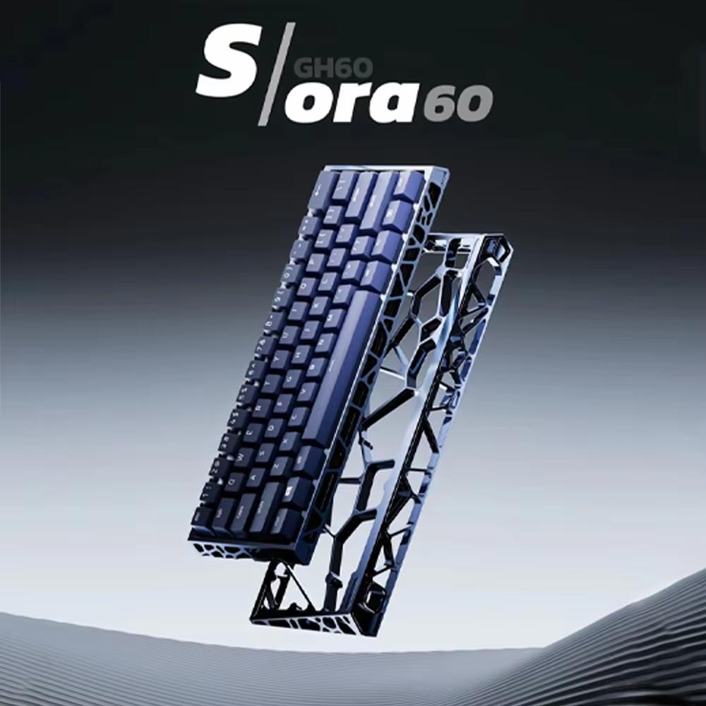 UR Studio Sora60 Custom 60% Aluminium Keyboard Case DIY for Wooting 60HE+ / GH60 / TOFU60 / Holy60 Clone