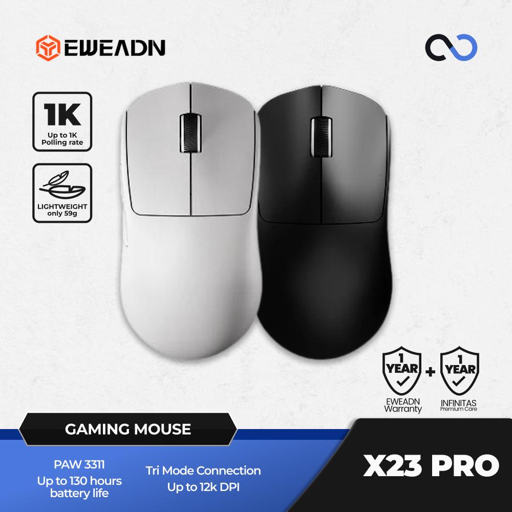 EWEADN X23 PRO Wireless Light Weight PAW3311 Ambidextrous Gaming Mouse
