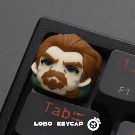 Lobo Breach Valorant Agent Theme Artisan Keycaps Resin Keycap
