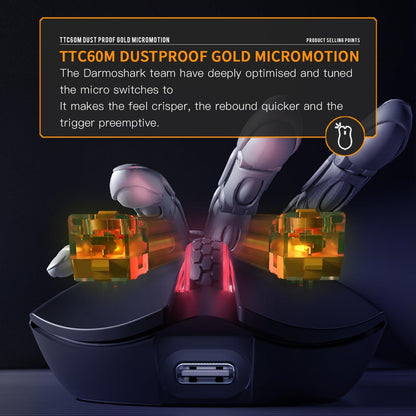 Darmoshark M3 / M-3 Pro 4k Kiran Wireless Ultra Light Ambi Gaming Mouse