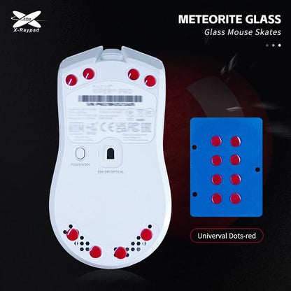 XRaypad Meteorite Universal Dots Glass Gaming Mouse Feet / Mouse Skate (Speed)