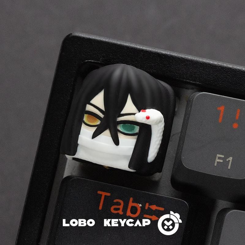 Lobo Obanai Iguro Demon Slayer / Kimetsuno Yaiba Anime Theme Artisan Keycaps Resin Keycap