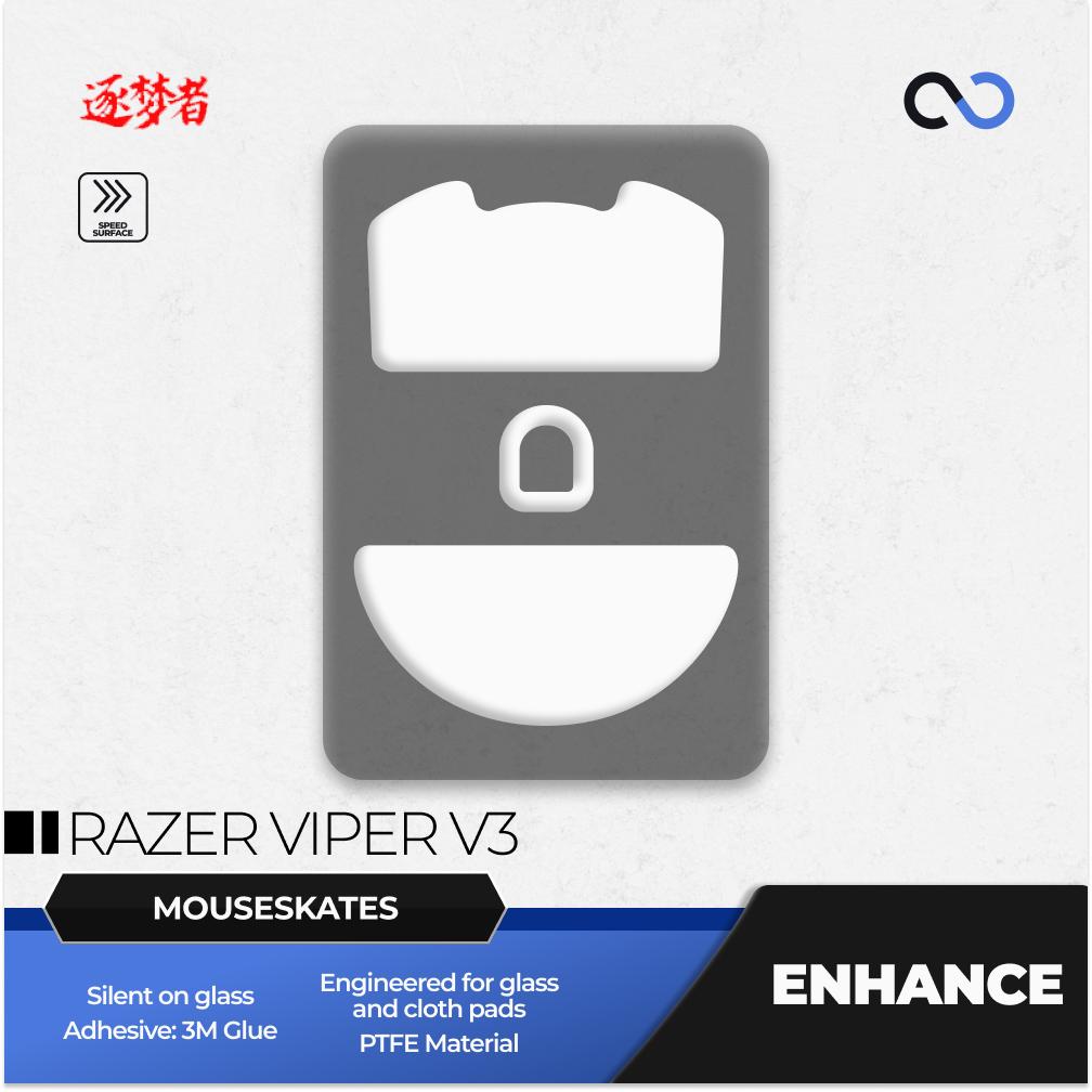 Dream Gamer Enhanced Razer Viper V3 Pro Mouse Feet / Mouse Skate PTFE (Hybrid)