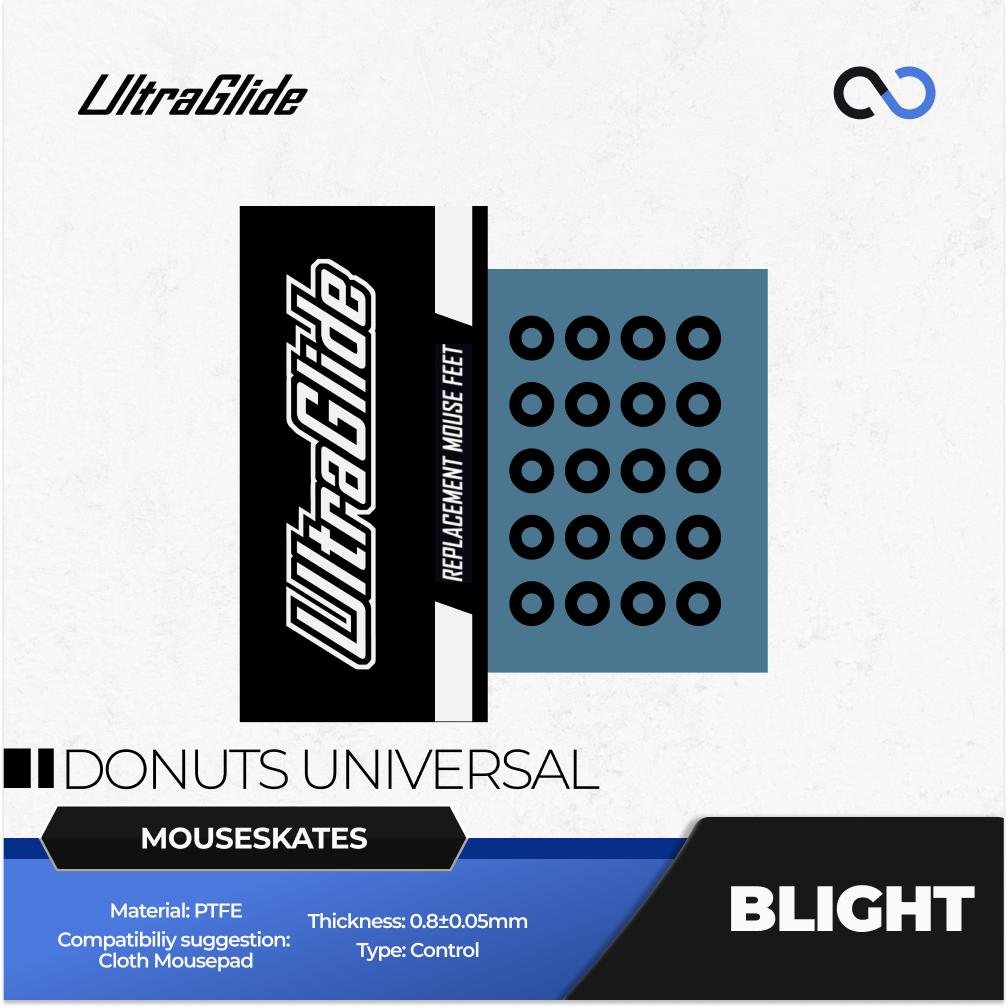 Meow Gaming Gear UltraGlide BLIGHT Donuts Universal Mouse Feet / Mouse Skate (CONTROL)