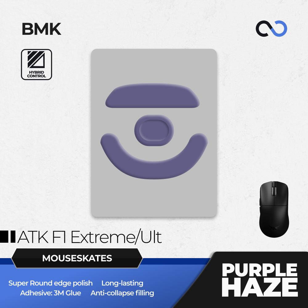 BMK Purple Haze Pro ATK F1 Extreme / F1 Ultimate Mouse Feet / Mouse Skate PTFE Obsidian Air Clone (Hybrid-Control)