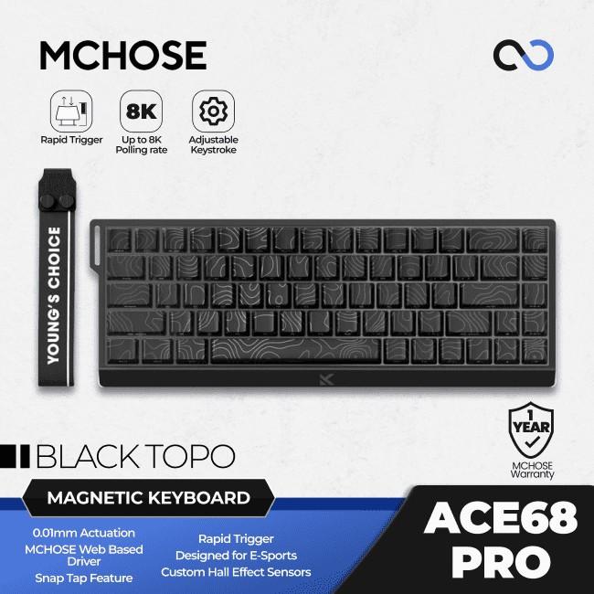 MCHOSE ACE68 SUPER E-Sports 8K Hall Effect 65% Keyboard Rapid Trigger SOCD DKS Wooting