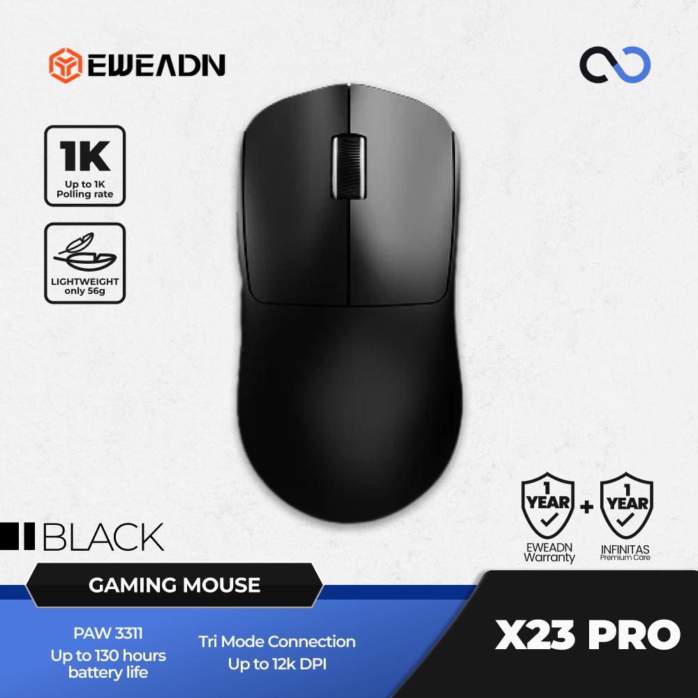 EWEADN X23 PRO Wireless Light Weight PAW3311 Ambidextrous Gaming Mouse