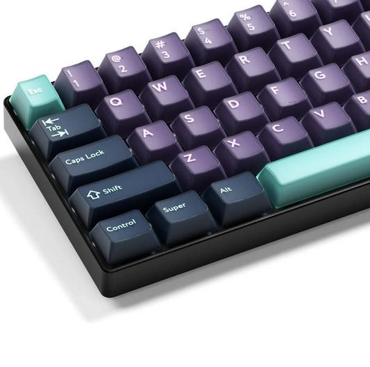 XVX Abyss Mirage / Quantum Steam Cat Keycaps Cherry Profile PBT+PC Double Shot Keycap 216-Keys