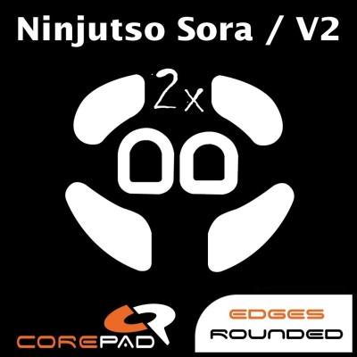 Corepad PRO Ninjutso Sora V2 PTFE Mouse Feet / Mouse Skate for Cloth Mouse pad (Speed-Hybrid)