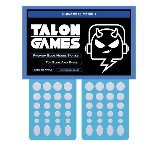 TALONGAMES White Universal Mouse Feet / Mouse Skate PTFE for Cloth Mouse pad (Hybrid)
