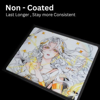 Crescent Zeus Silicone Base NON-COATED Tempered Glass Gaming Mousepad Kaca (Control)