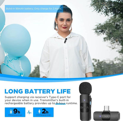 Boya BY-V20 / BYV20 USB C Android Wireless Microphone System type C