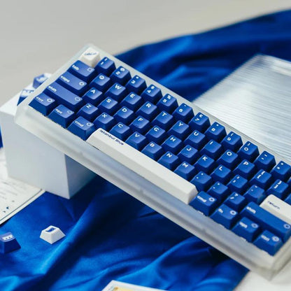 LeleLab Istanbul Blue Keycaps Cherry Profile UV Printed ABS Keycap 127-Keys