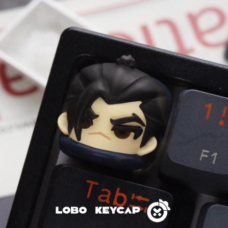 Lobo Yasuo League of Legends Theme Artisan Keycaps Resin Keycap