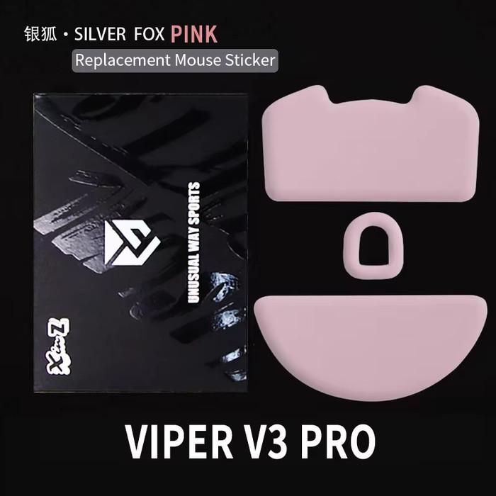 Unusual Way Sports Pink Fox Razer Viper V3 Pro Mouse Feet / Mouse Skate PTFE (Hybrid)