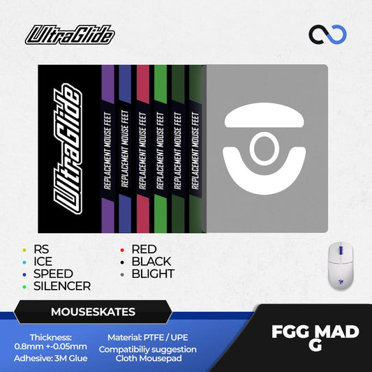 Meow Gaming Gear UltraGlide Fierce Gaming Gear MAD G Mouse Feet / Mouse Skate