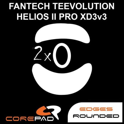Corepad PRO Fantech Helios II XD3 V3 PTFE Gaming Mouse Feet (Speed-Hybrid)