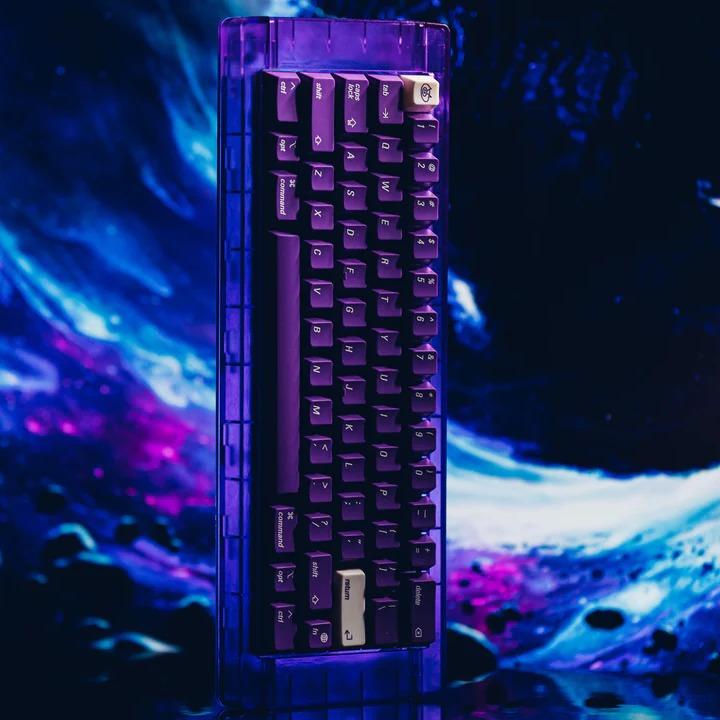 LeleLab Supsup Purple MacOS Keycaps Cherry Profile UV Printed ABS Keycap 138-Keys