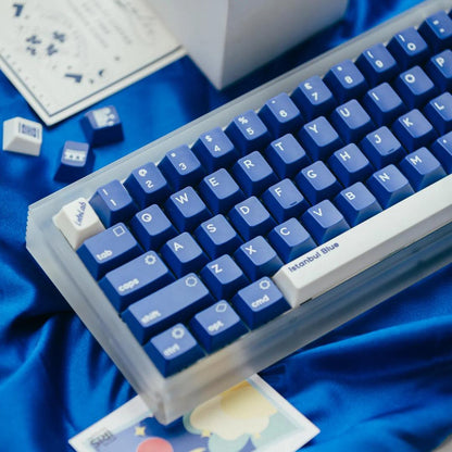 LeleLab Istanbul Blue Keycaps Cherry Profile UV Printed ABS Keycap 127-Keys