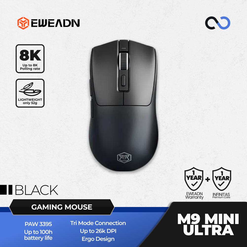 EWEADN M9 Mini ULTRA 8K Wireless Light Weight PAW3395 Gaming Mouse
