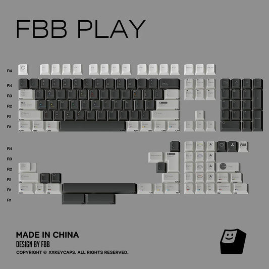 FBB Play Keycaps Cherry Profile Dye sub PBT Keycap 174-Keys