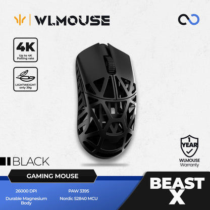 WLMouse Beast X / BeastX Super Light Magnesium Wireless Gaming Mouse
