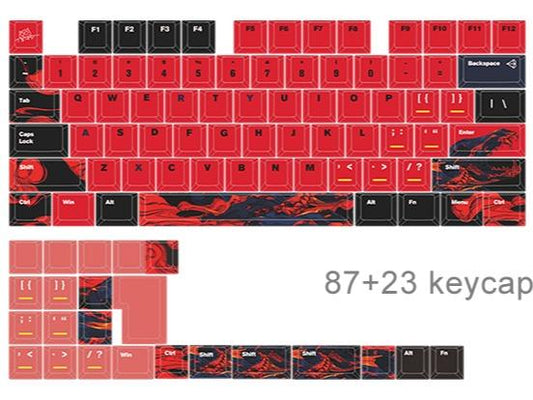 XRaypad Cerberus Cherry Profile Side-Print Dye-sub Shine Through PBT + PC Keycap 110-Keys