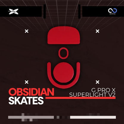 XRaypad Obsidian G Pro X Superlight 2 PTFE Mouse Feet / Mouse Skate for Glass pad (Control)