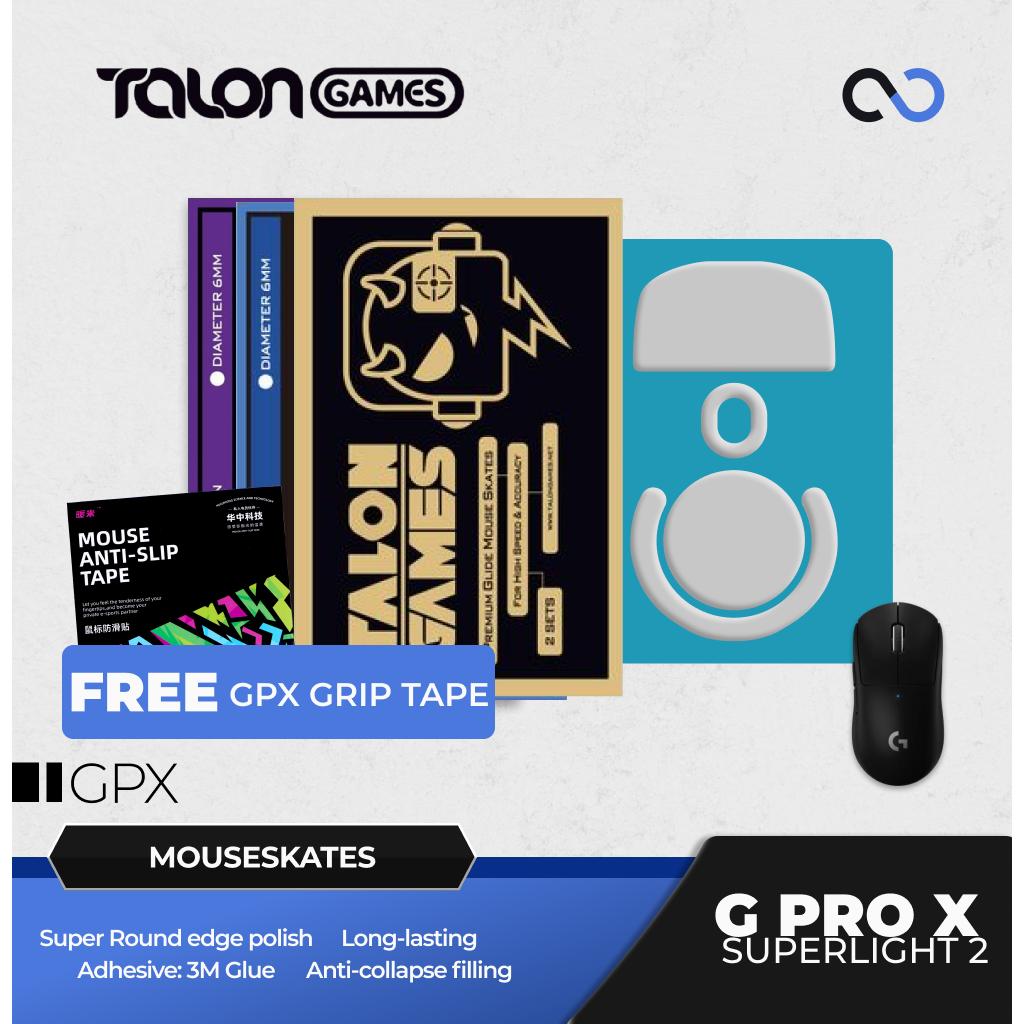 TALONGAMES G Pro X Superlight 2 / GPX 2 Mouse Feet / Mouse Skate PTFE for Cloth Mouse pad BONUS GP GRIPTAPE