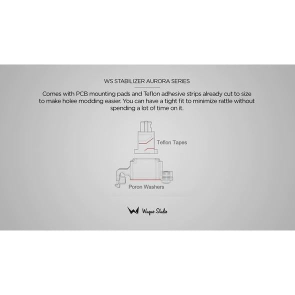 Wuque Studio WS Aurora 1.6mm mechanical keyboard Stabilizer