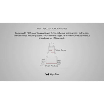 Wuque Studio WS Aurora 1.6mm mechanical keyboard Stabilizer