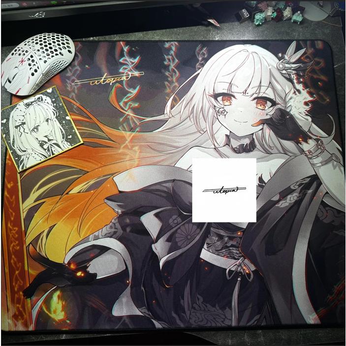 Utopia Gaming Black Blade 5 Poron Base Gaming Mousepad Anime (Control) Type-99 Surface