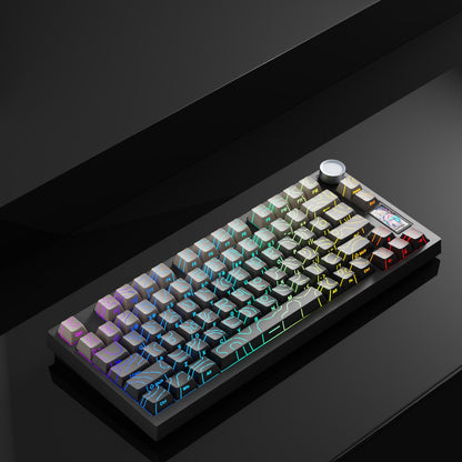 EWEADN X75 PBT Wireless Gasket Hotswap 75% Mechanical Keyboard with TFT Screen and Knob Bluetooth / 2.4ghz / Wired