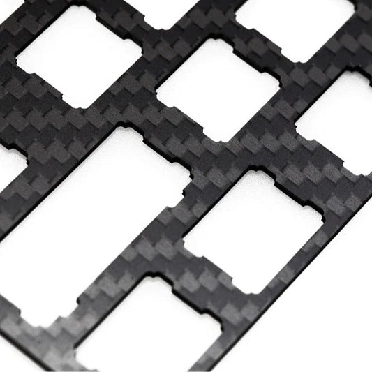Infinitas GH60 Carbonfiber Plate and 4 Layer Foam kit for Wooting 60HE / MAD60 / COLOUR61 / TOFU60 by IMK