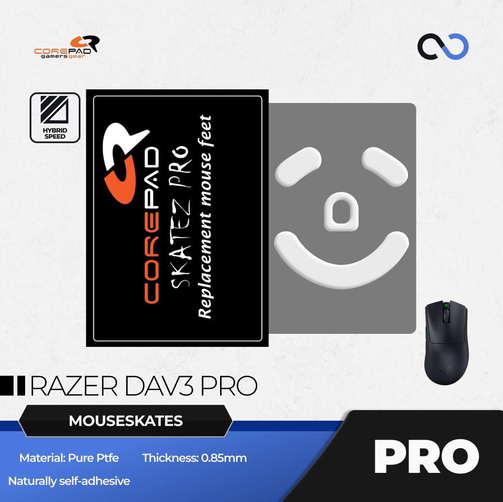 Corepad PRO Razer Deathadder V3 Pro PTFE Gaming Mouse Feet (Speed-Hybrid)