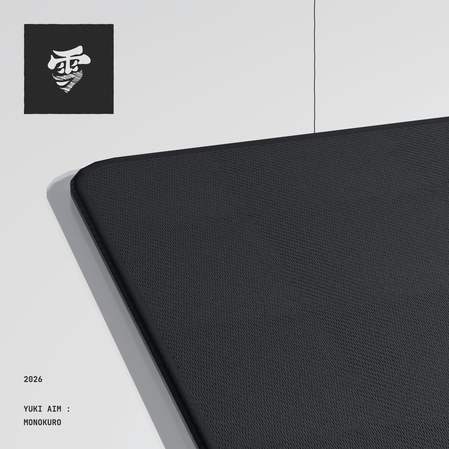 Yuki Aim Monokuro Cloth Limited Edition Poron Base Gaming Mousepad (hybrid-Control)