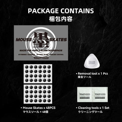 Talongames Sumi Dots Universal Silent Mouse Feet / Mouse Skate Mixed PTFE (Control)