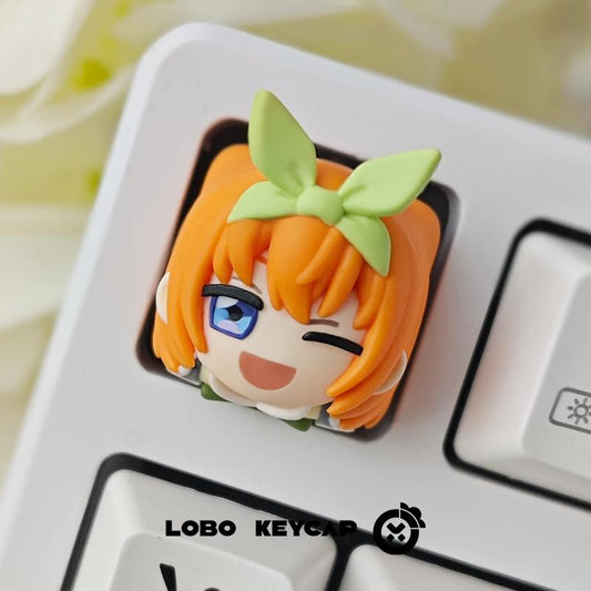 Lobo Nakano Yotsuba The Quintessential Quintuplets Anime Theme Artisan Keycaps Resin Keycap