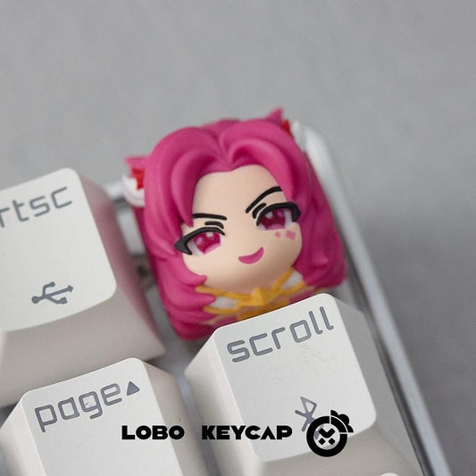 Lobo Kai Sa Arcane League of Legends Theme Artisan Keycaps Resin Keycap