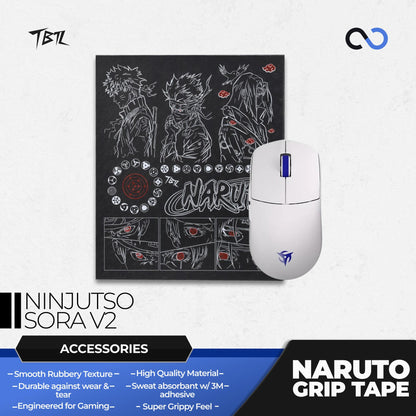 TBTL Naruto Ninjutso Sora Series Ultra Thin Mouse Grip tape / Anti-Slip Tape 0.45mm