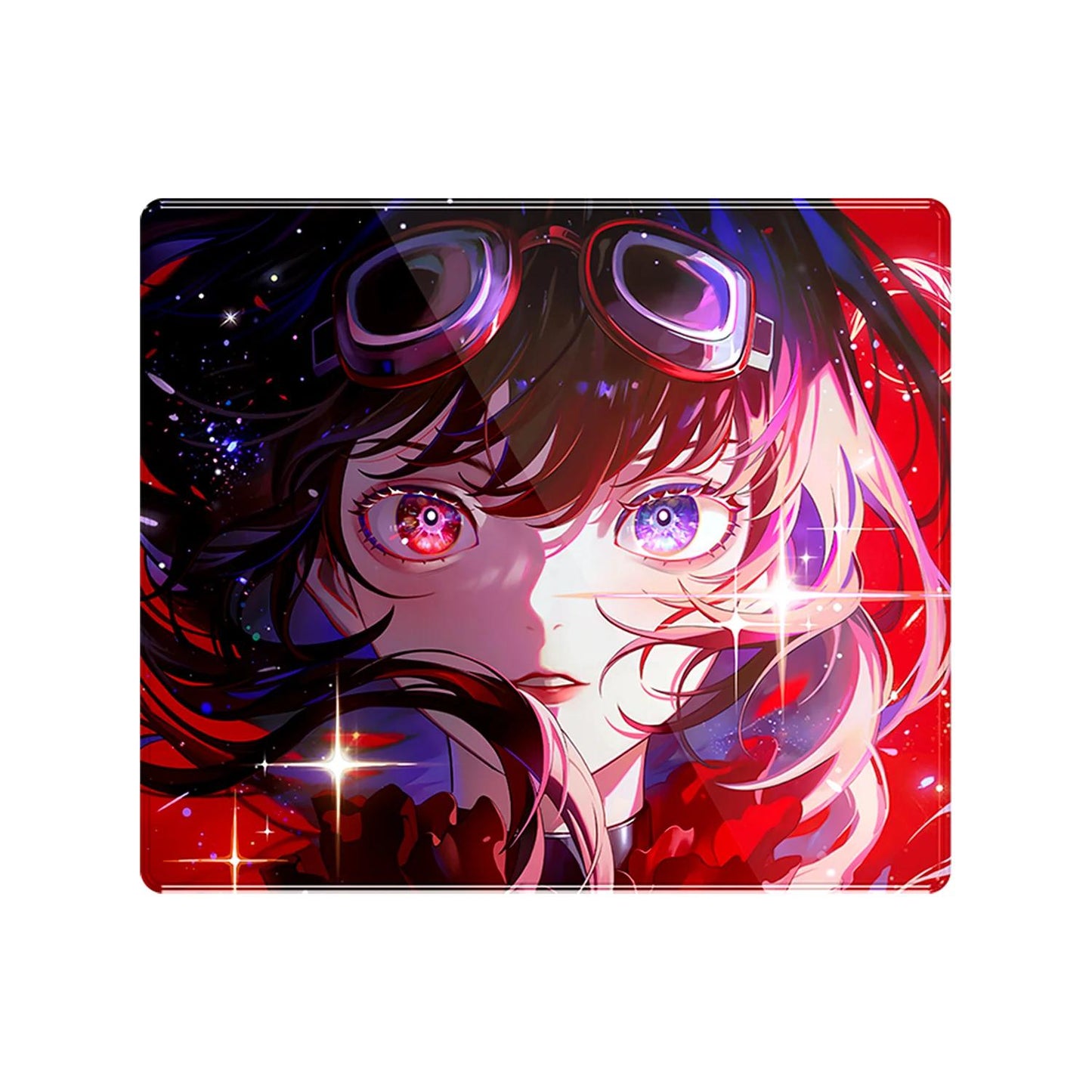 [PO] ATK Crimson Poron Base NON-COATED Gaming Glass Mousepad Kaca (Speed)