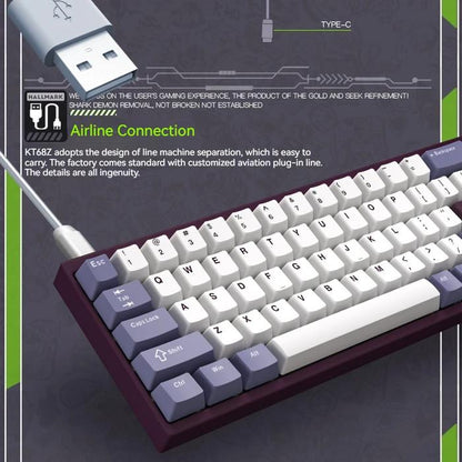 Darmoshark KT68Z / KT-68Z Hall Effect 65% Alu Keyboard Rapid Trigger Wooting